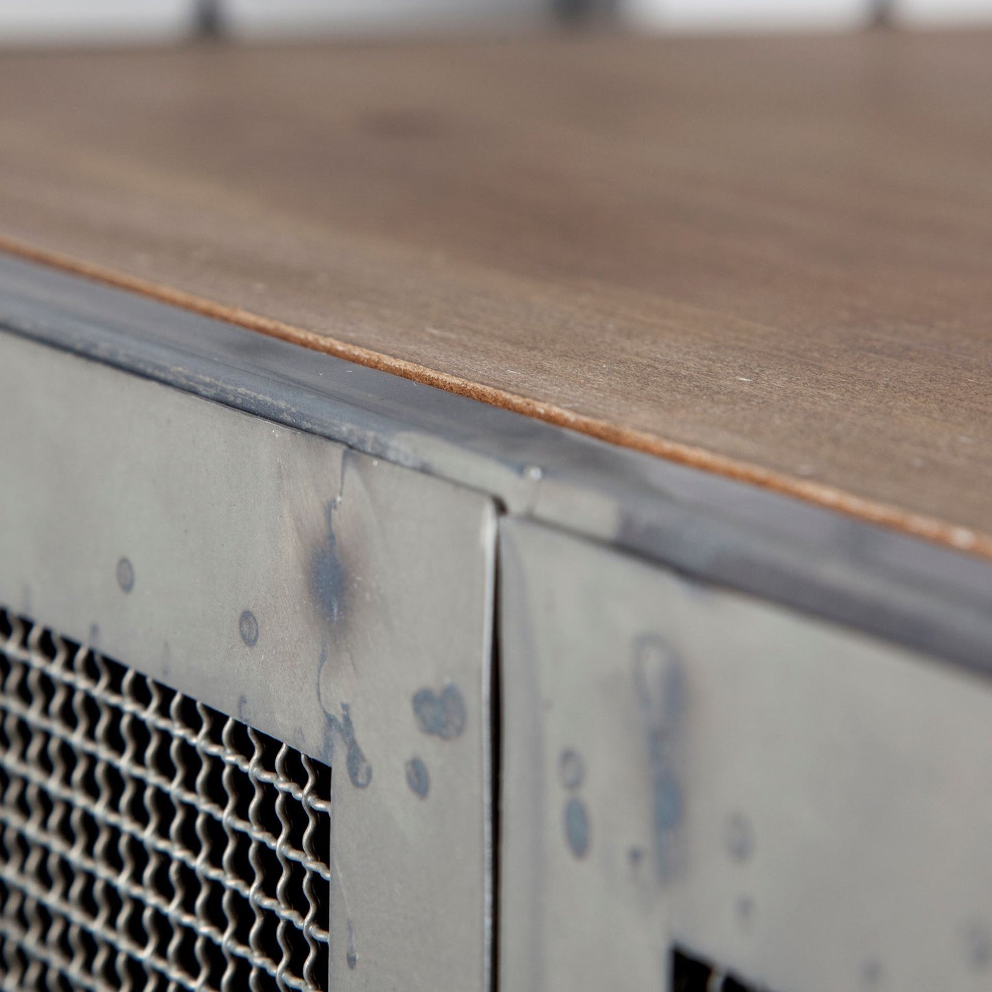 Rustic Metal Industrial Style Rolling Bar Cart By Homeroots | Bar Carts | Modishstore - 4