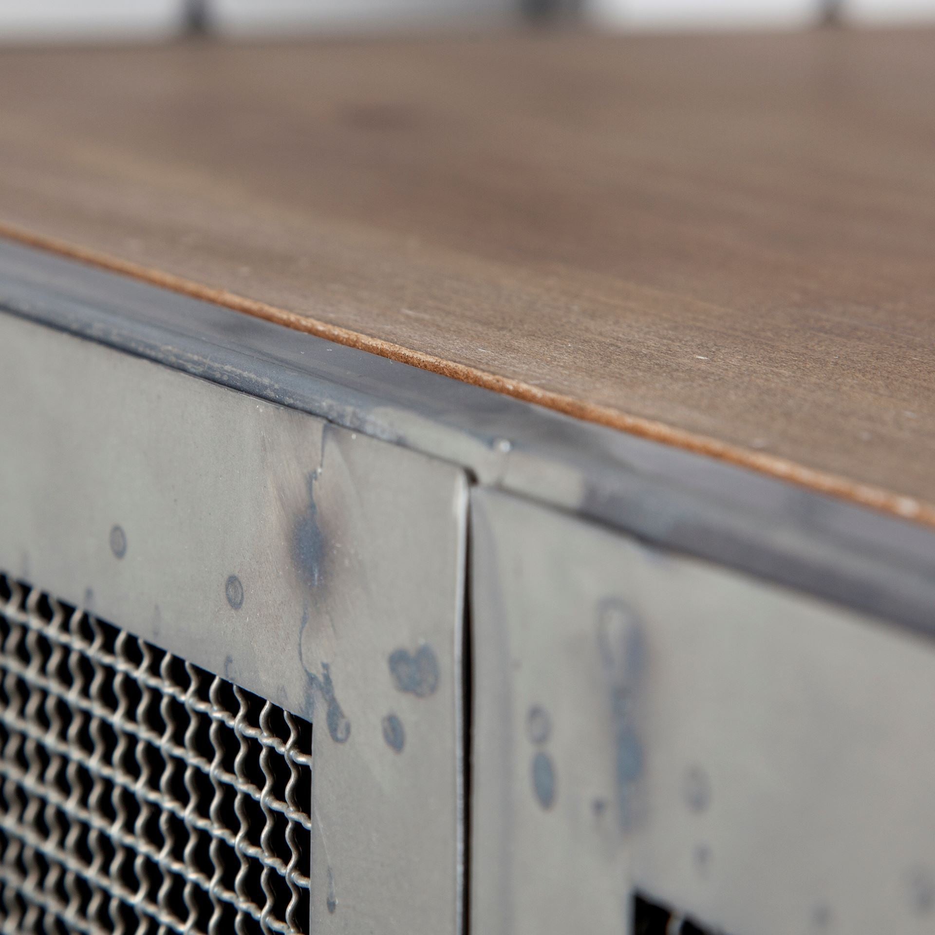 Rustic Metal Industrial Style Rolling Bar Cart By Homeroots | Bar Carts | Modishstore - 4