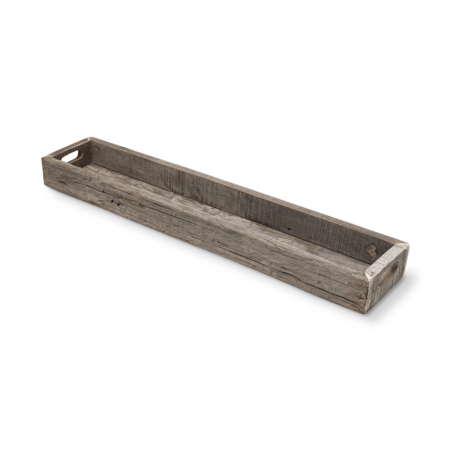 Large Natural Brown Reclaimed Wood With Grains And Knots Highlight Tray By Homeroots