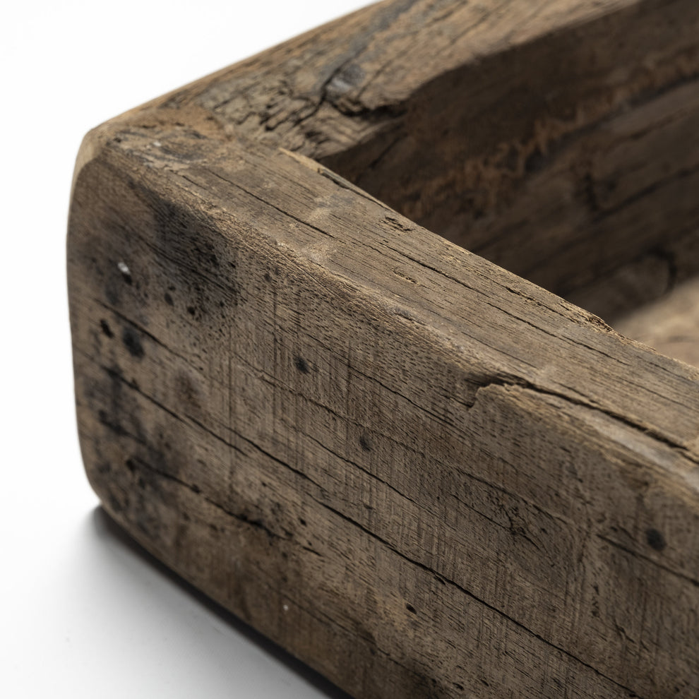Natural Brown Reclaimed Wood Tray By Homeroots | Trays | Modishstore - 6