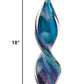 18 MultiColor Art Glass Corkscrew Centerpiece By Homeroots | Sculptures | Modishstore - 2