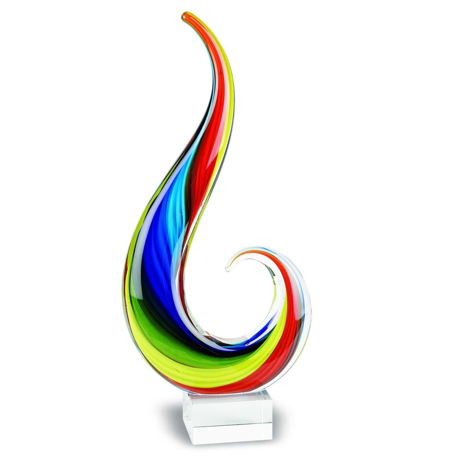 16 MultiColor Art Glass Centerpiece By Homeroots | Sculptures | Modishstore