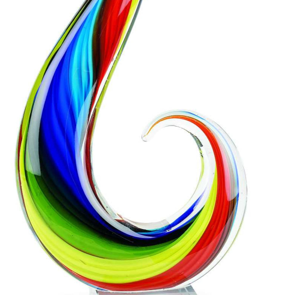 12 MultiColor Art Glass Centerpiece By Homeroots | Sculptures | Modishstore - 2