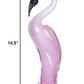 13 Mouth Blown Pink Flamingo Art Glass By Homeroots | Sculptures | Modishstore - 2