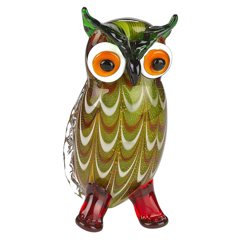 8 Mouth Blown Owl Art Glass By Homeroots | Sculptures | Modishstore