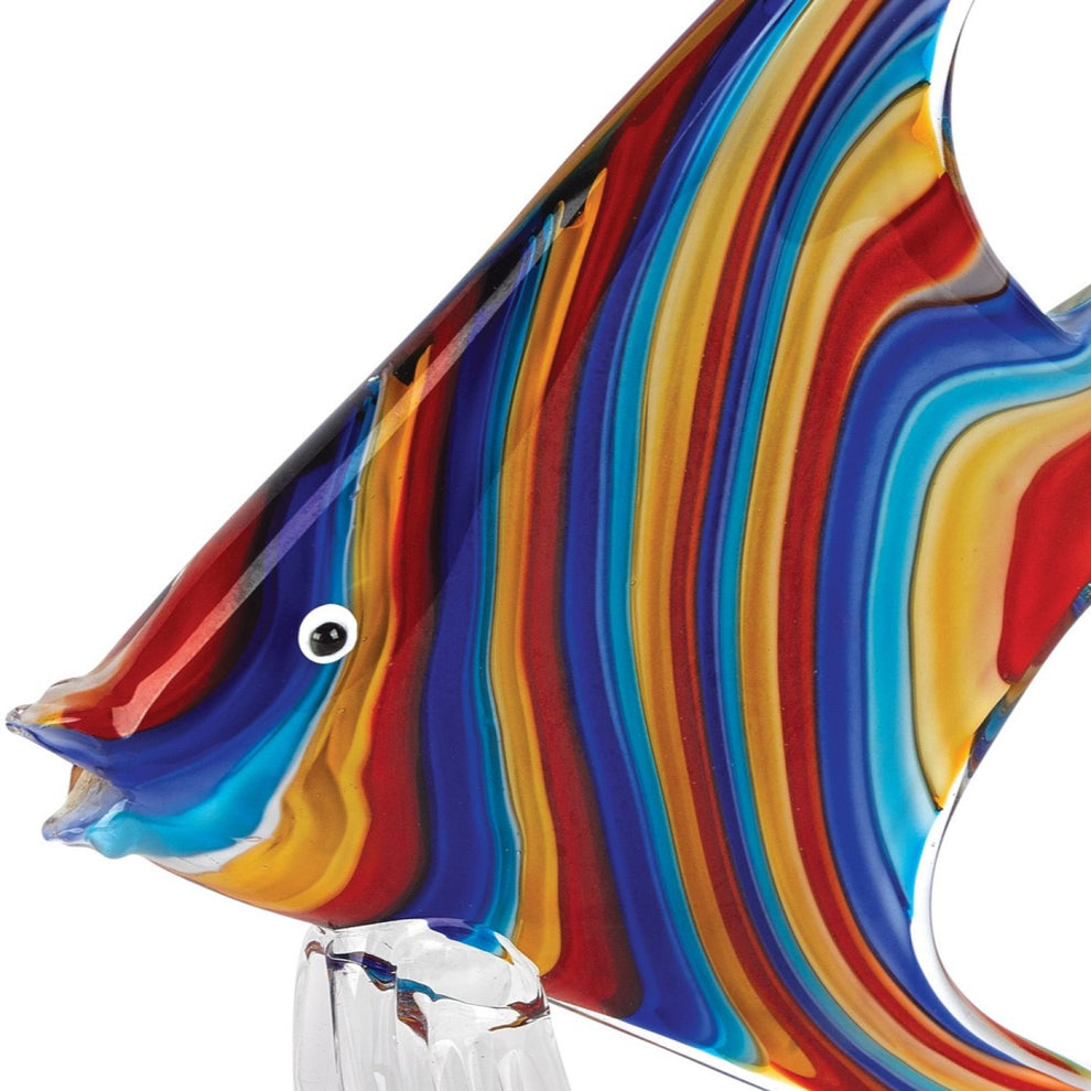 8 Mouth Blown Rainbow Tropical Fish Art Glass By Homeroots | Sculptures | Modishstore - 2