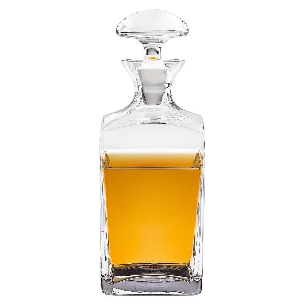 Mouth Blown European Crystal Scotch Or Whiskey Decanter 34 Oz By Homeroots | Drinkware | Modishstore - 3