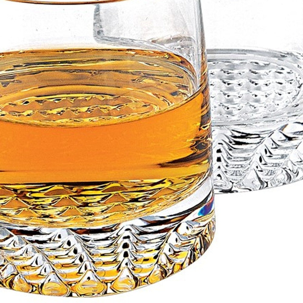 Mouth Blown European Crystal 5 Pc Whiskey Set By Homeroots | Drinkware | Modishstore - 4