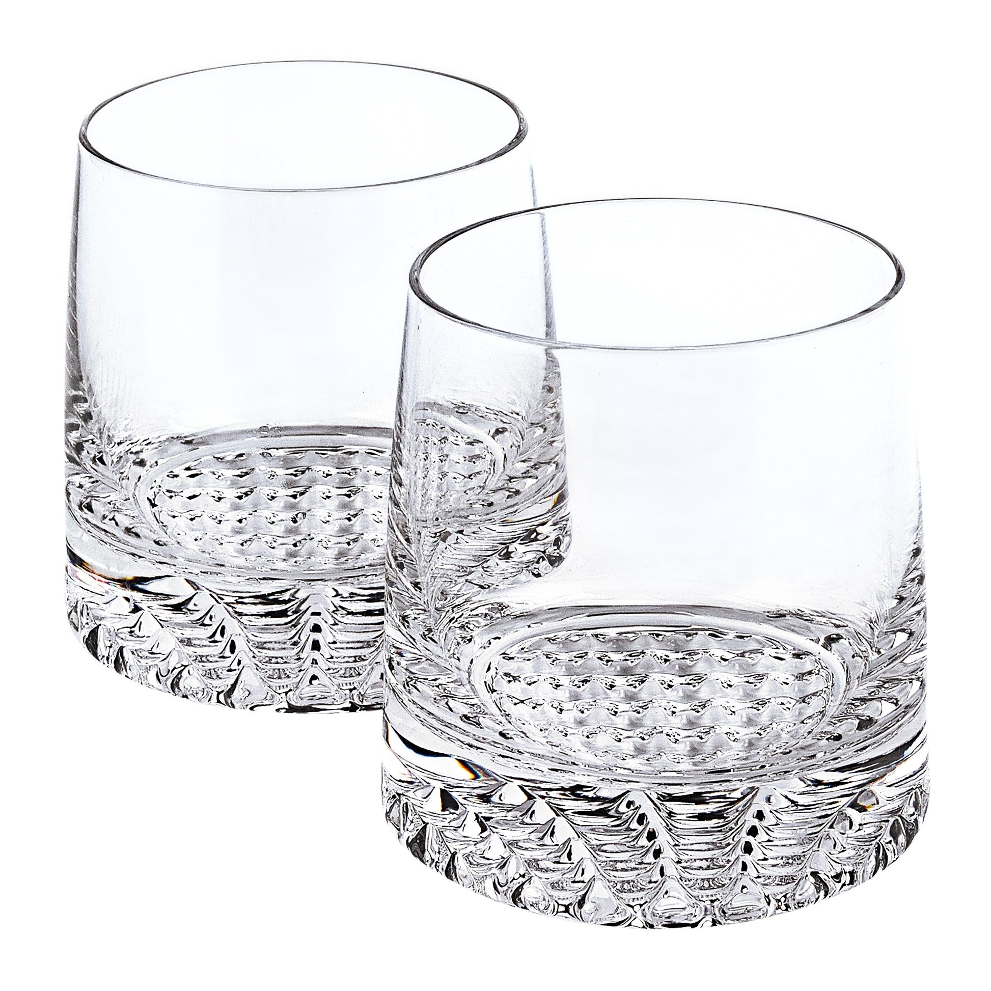 Mouth Blown European Crystal Whiskey Set 4 Pc Rocks Or Dof Set By Homeroots | Drinkware | Modishstore