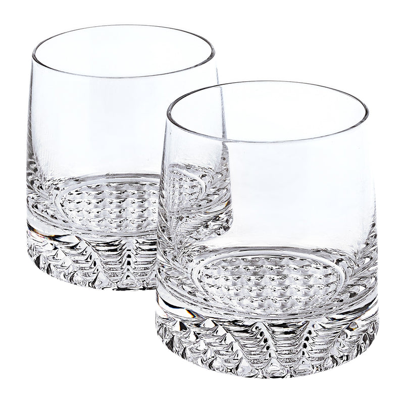 Mouth Blown European Crystal Whiskey Set 4 Pc Rocks Or Dof Set By Homeroots | Drinkware | Modishstore