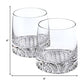 Mouth Blown European Crystal Whiskey Set 4 Pc Rocks Or Dof Set By Homeroots | Drinkware | Modishstore - 2