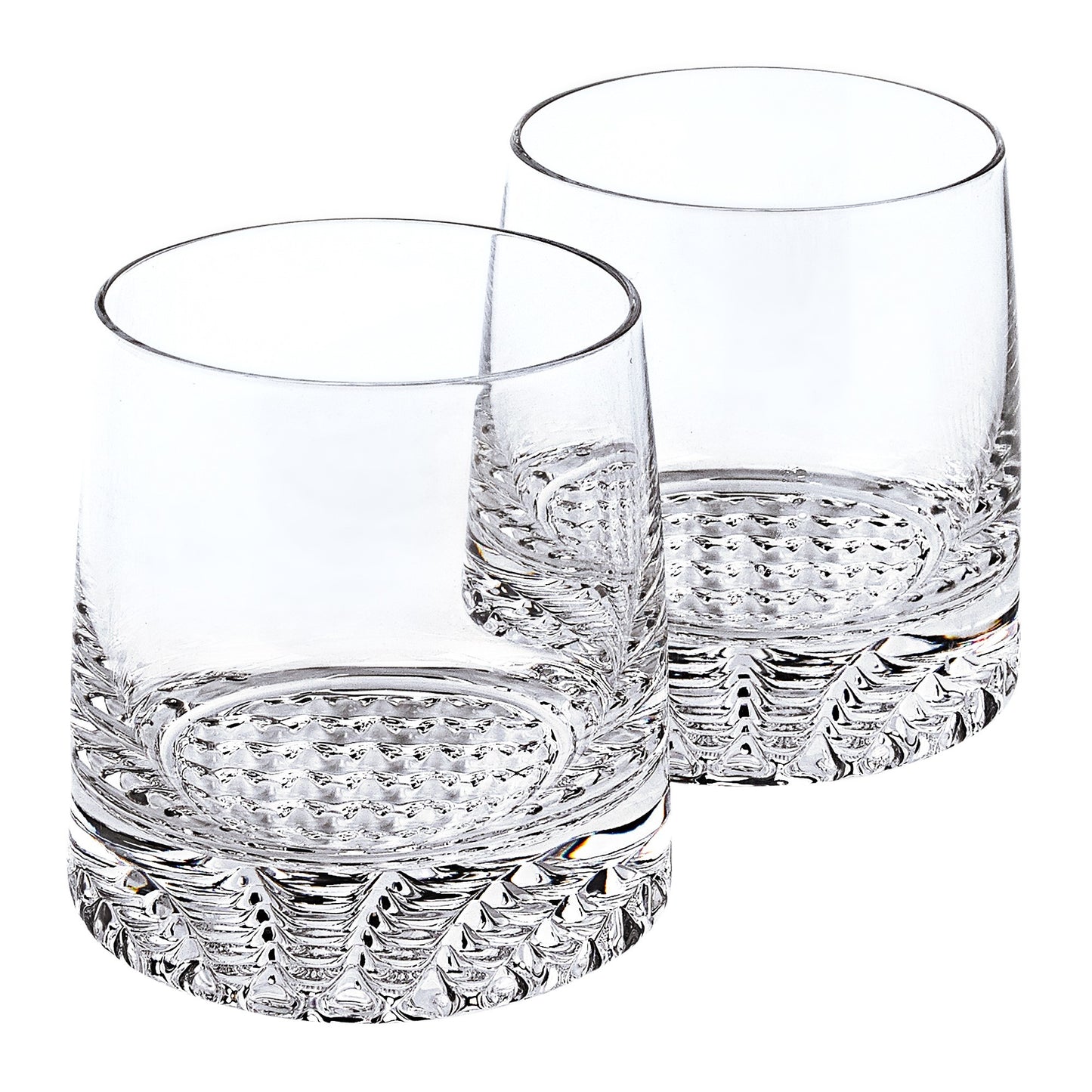 Mouth Blown European Crystal Whiskey Set 4 Pc Rocks Or Dof Set By Homeroots | Drinkware | Modishstore - 3
