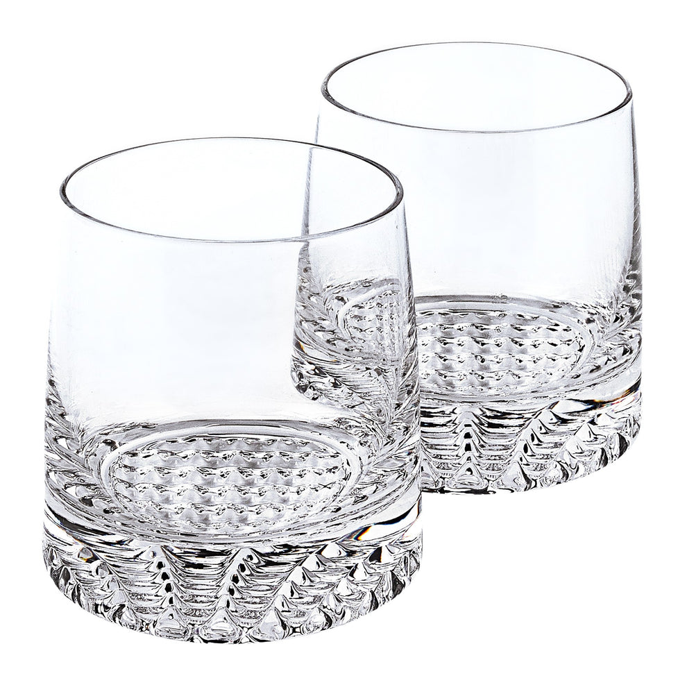 Mouth Blown European Crystal Whiskey Set 4 Pc Rocks Or Dof Set By Homeroots | Drinkware | Modishstore - 3