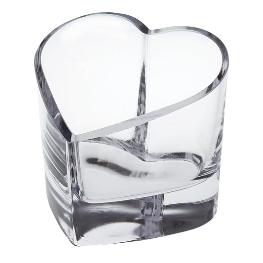 Mouth Blown European Crystal Heart Bowl Or Votive By Homeroots | Decorative Bowls | Modishstore