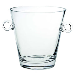 9 Mouth Blown European Glass Ice Bucket Or Cooler By Homeroots