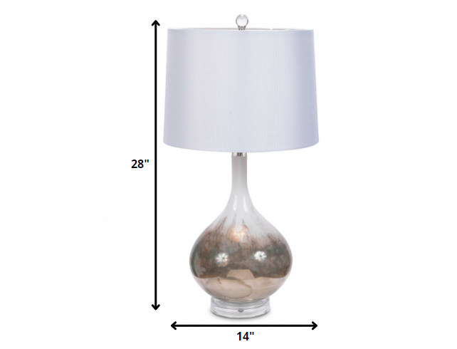 HomeRoots Art Glass Table Lamp - Thumbnail 4