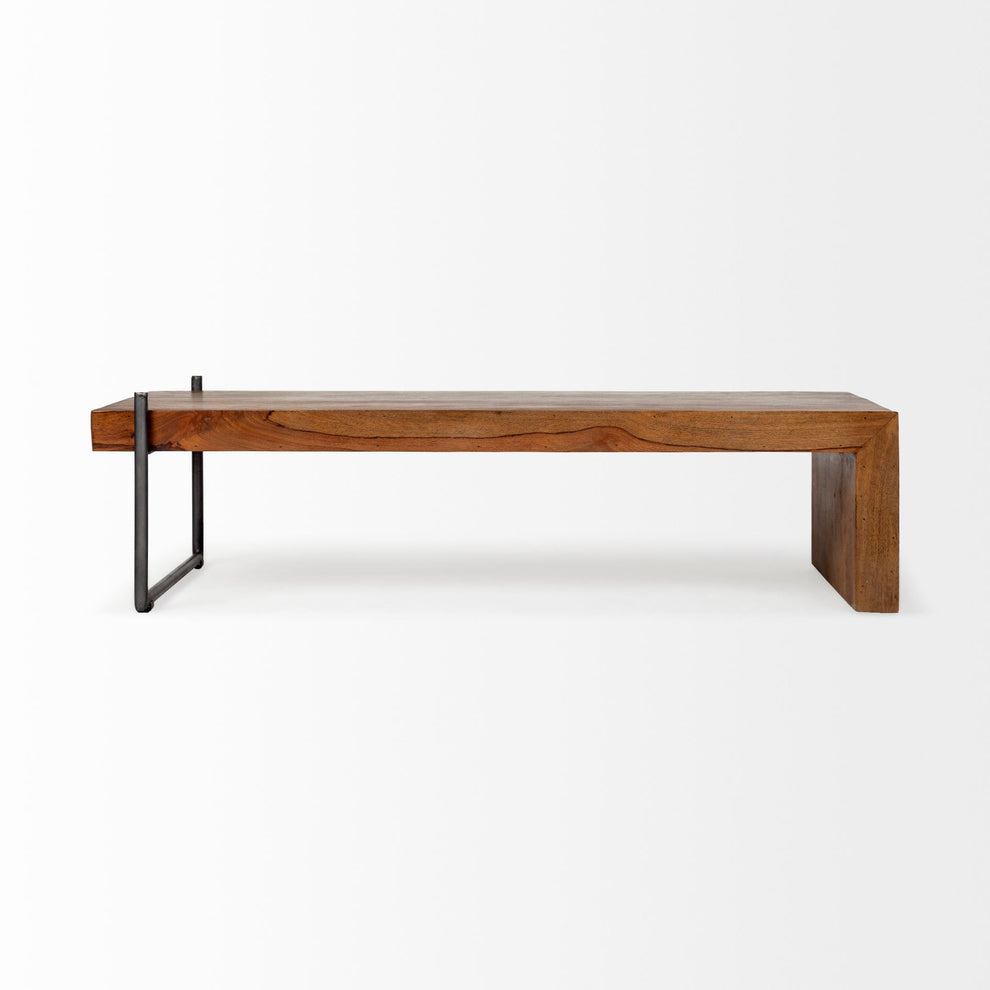 S2 Solid Wood Black Metal Nesting Coffee Tables By Homeroots | Coffee Tables | Modishstore - 6