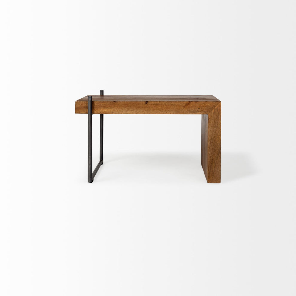 S2 Solid Wood Black Metal Nesting Coffee Tables By Homeroots | Coffee Tables | Modishstore - 7