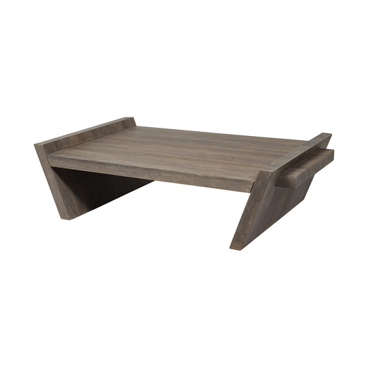Square Solid Wood Top and Base Coffee Table By Homeroots | Coffee Tables | Modishstore