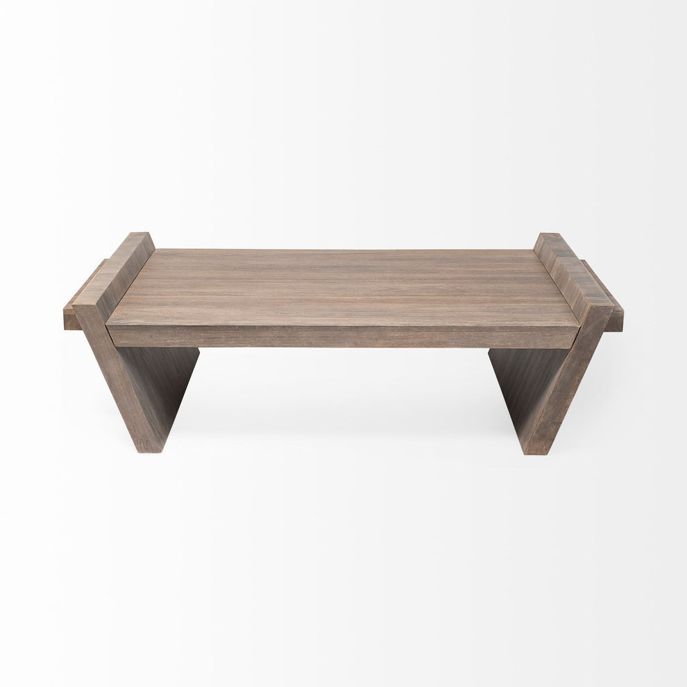 Square Solid Wood Top and Base Coffee Table By Homeroots | Coffee Tables | Modishstore - 2