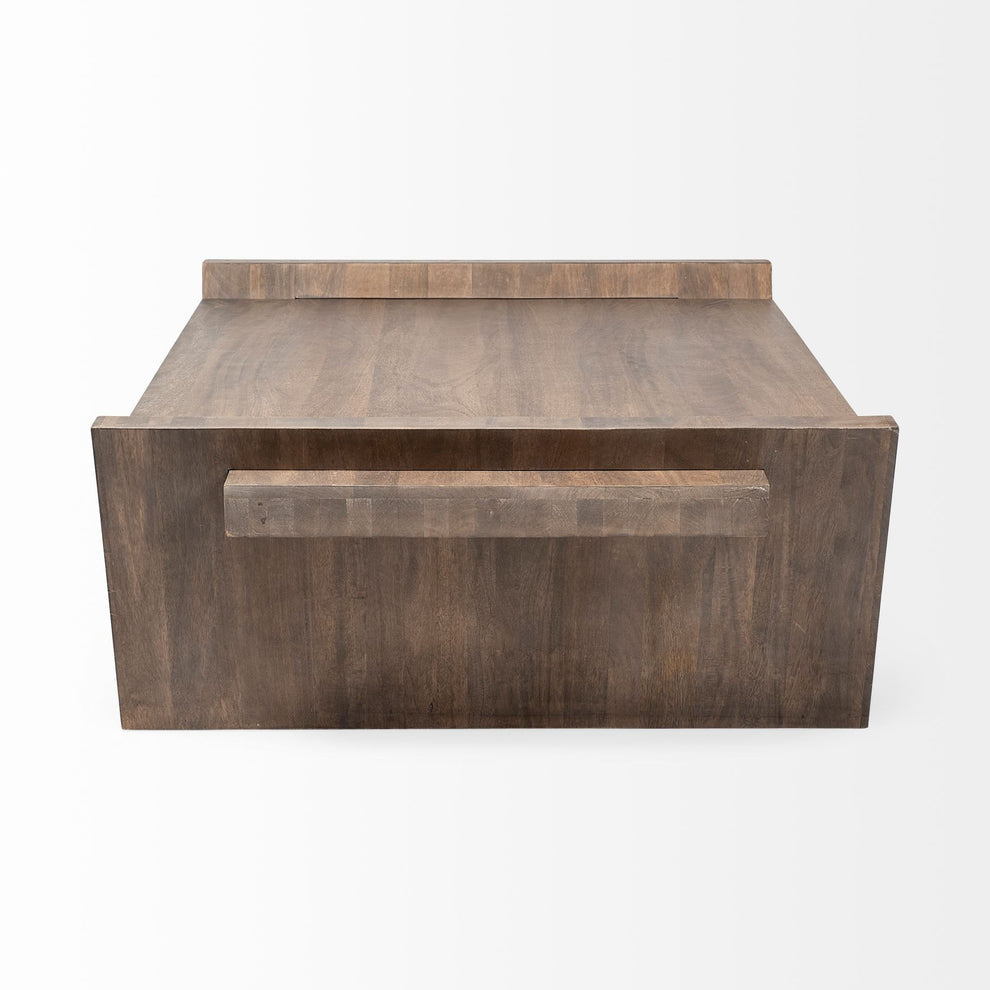 Square Solid Wood Top and Base Coffee Table By Homeroots | Coffee Tables | Modishstore - 3