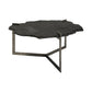 Irregular Live-Edge Slat wFlat Iron Base Coffee Table Top By Homeroots | Coffee Tables | Modishstore