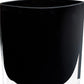 8 Mouth Blown Crystal European Made Lead Free Jet Black Pocket Shaped Vase By Homeroots | Vases | Modishstore - 4