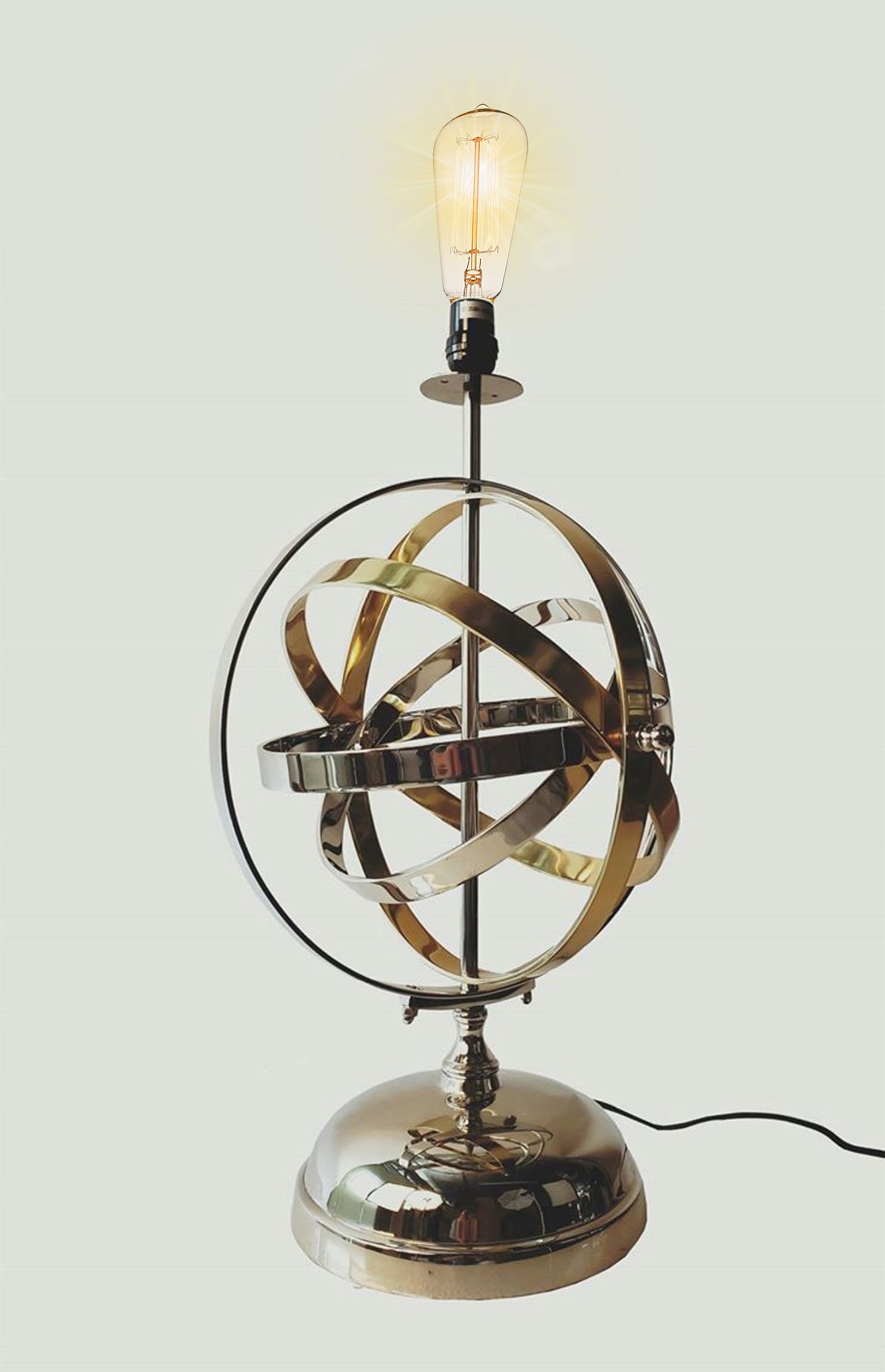 Armillary Sphere Aluminum Table Lamp By Homeroots | Table Lamps | Modishstore - 2