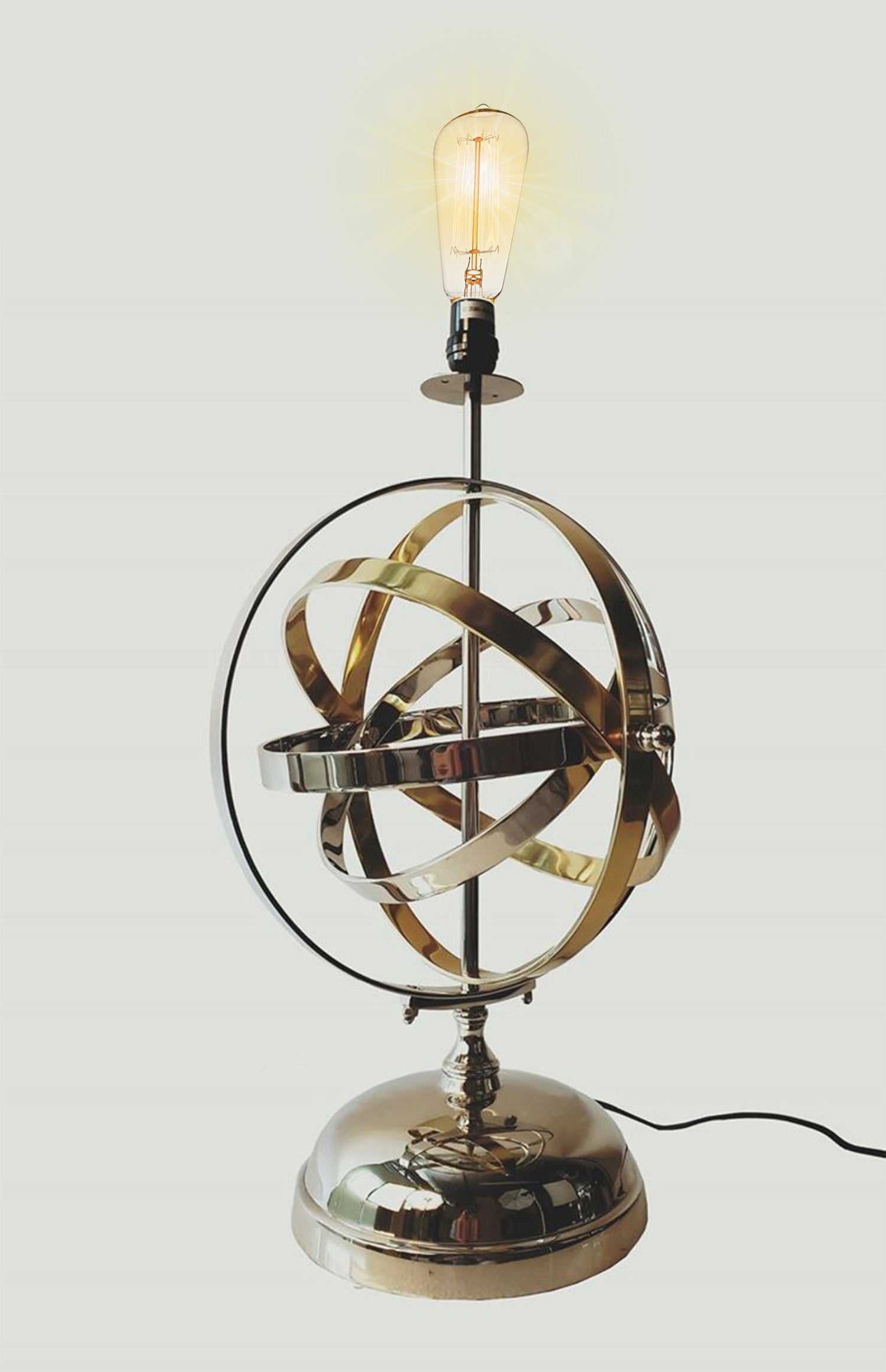 Armillary Sphere Aluminum Table Lamp By Homeroots | Table Lamps | Modishstore - 2