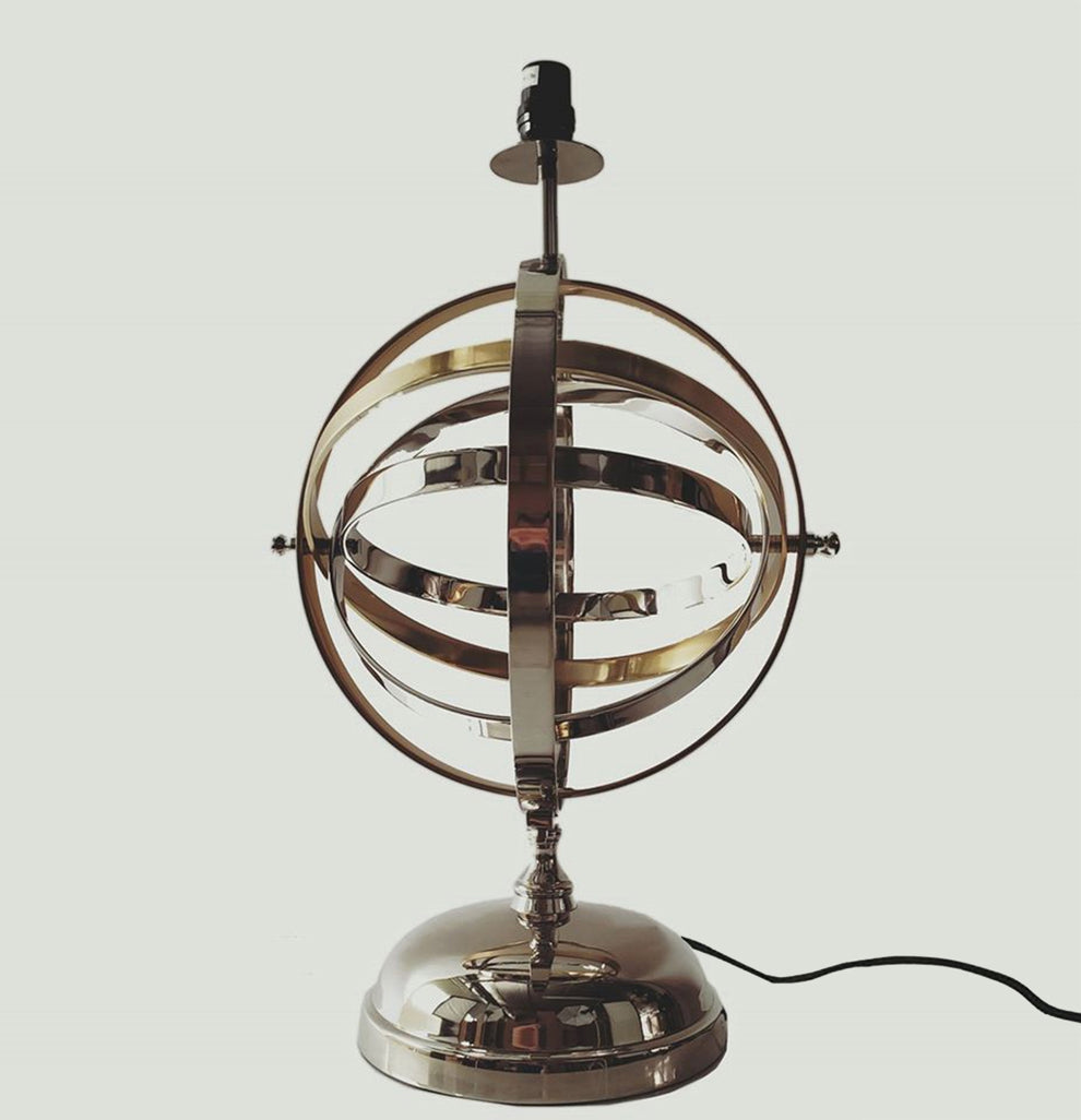 Armillary Sphere Aluminum Table Lamp By Homeroots | Table Lamps | Modishstore - 4
