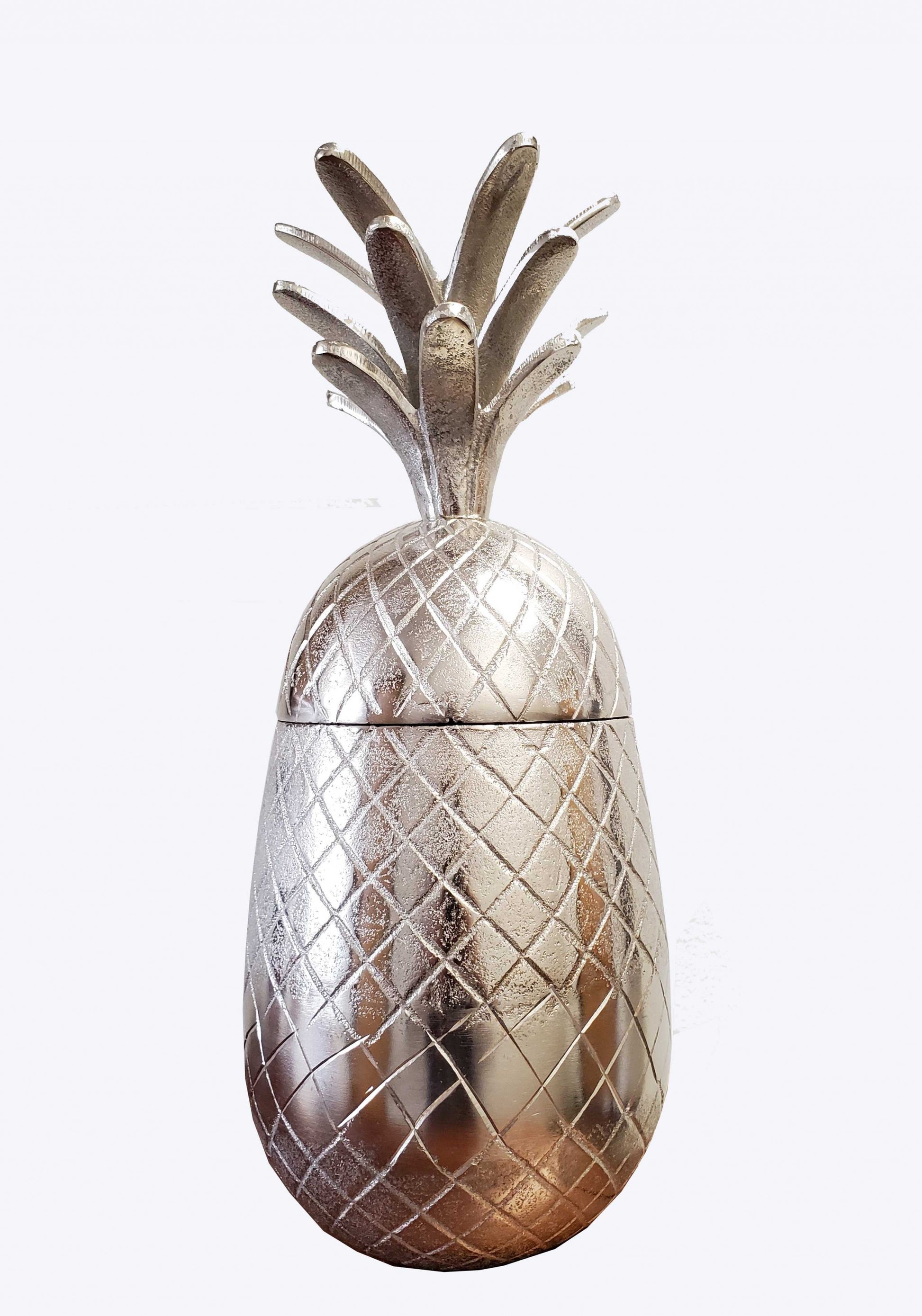 Pineapple Storage Aluminium Decor By Homeroots | Sculptures | Modishstore - 4
