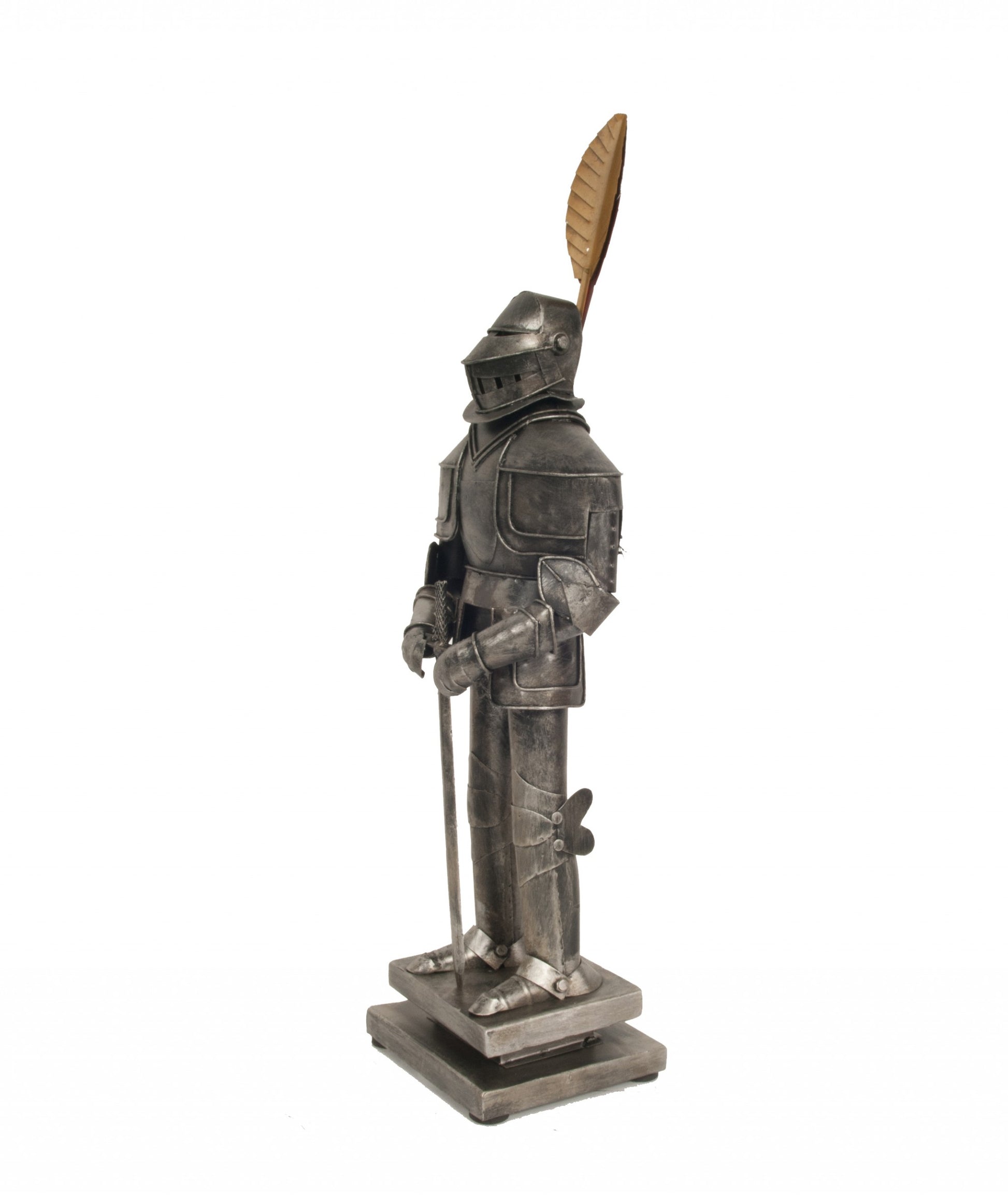 Medieval Armor Suit Tin Antique Decor By Homeroots | Sculptures | Modishstore - 2