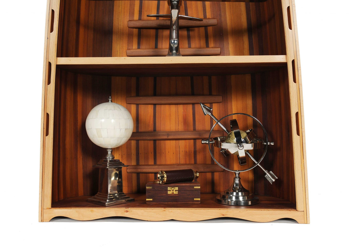 Red Cedar Canoe Book Shelf By Homeroots | Bookcases | Modishstore - 3