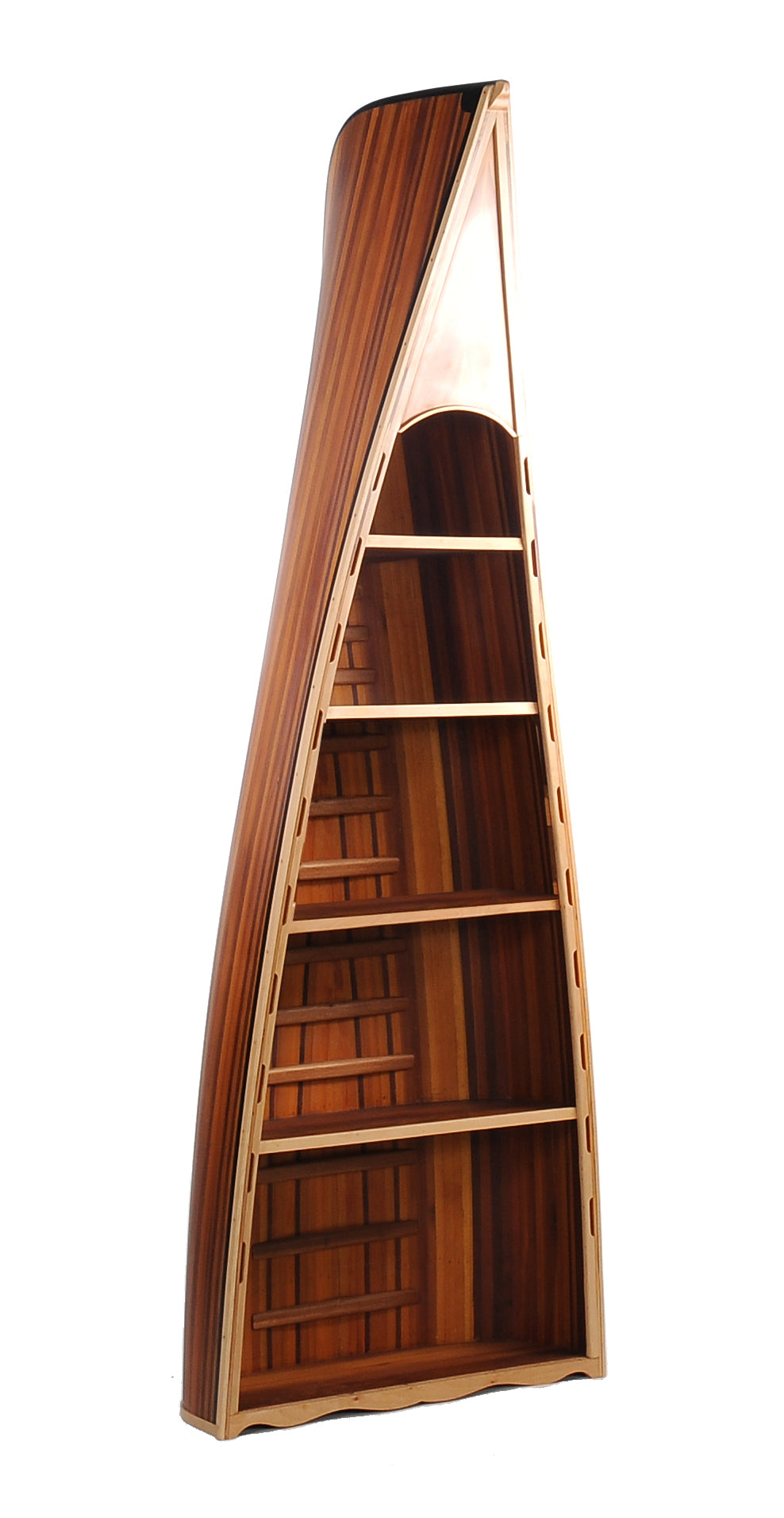 Red Cedar Canoe Book Shelf By Homeroots | Bookcases | Modishstore - 5
