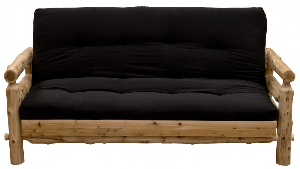 Authentic Log Cabin Natural Cedar Futon By Homeroots | Sofas | Modishstore - 2