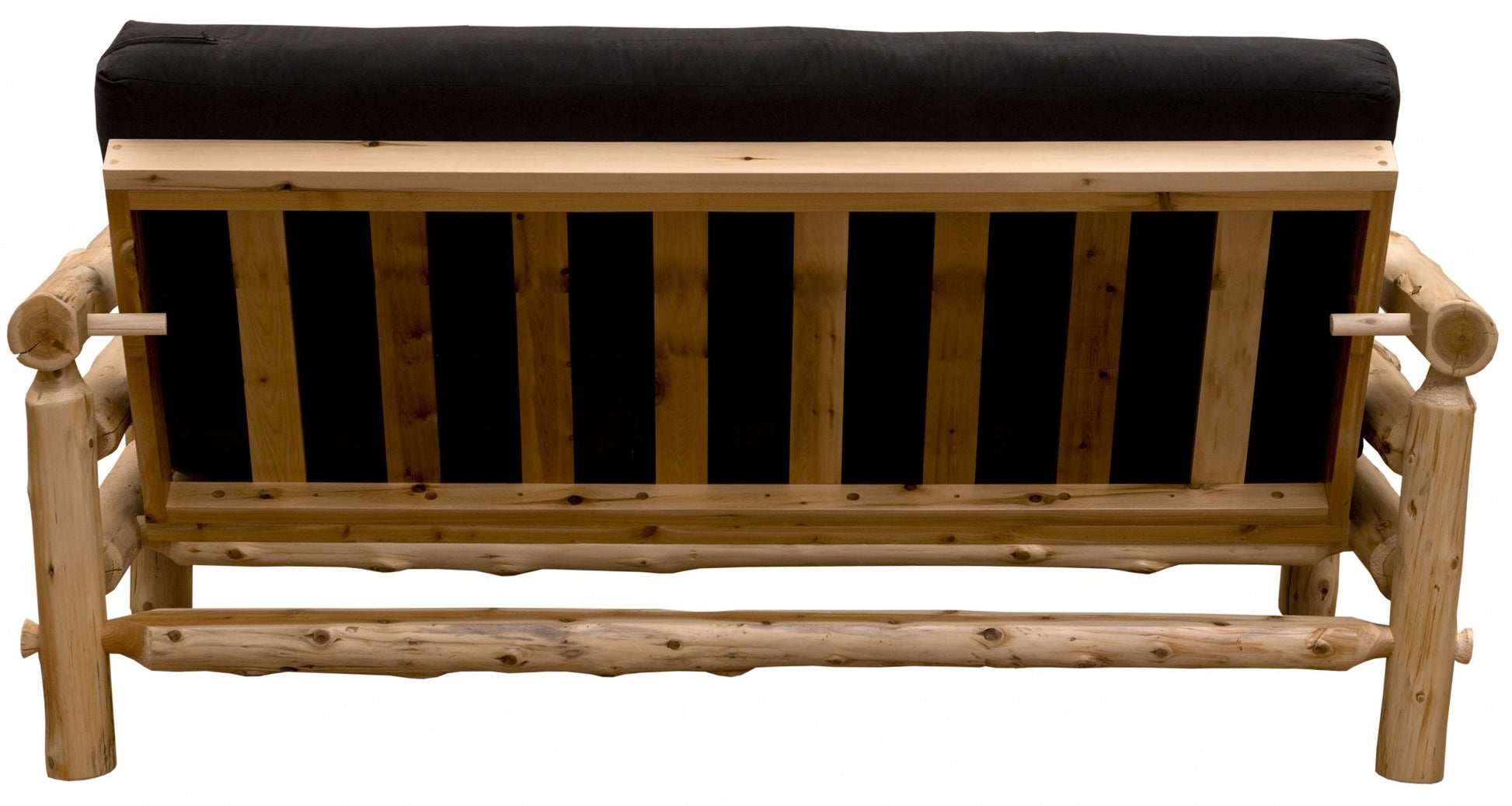 Authentic Log Cabin Natural Cedar Futon By Homeroots | Sofas | Modishstore - 3