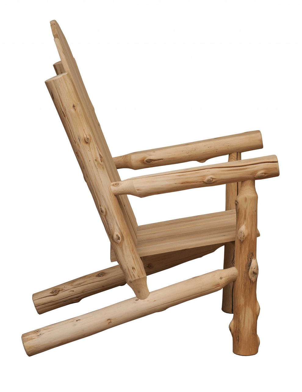 Rustic and Natural Cedar Adirondack Chair By Homeroots | Outdoor Chairs | Modishstore - 3