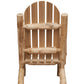 Rustic and Natural Cedar Adirondack Chair By Homeroots | Outdoor Chairs | Modishstore - 4
