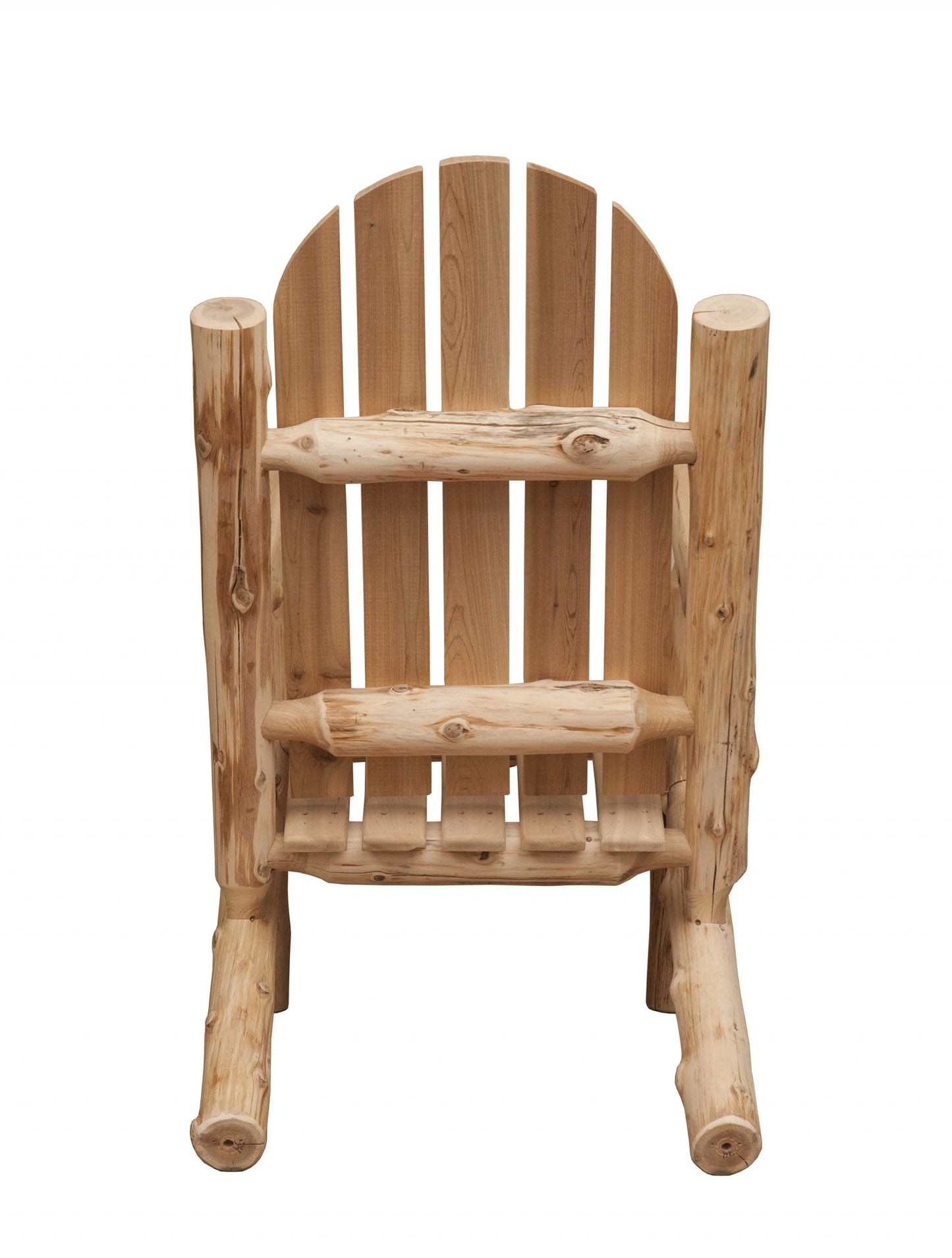 Rustic and Natural Cedar Adirondack Chair By Homeroots | Outdoor Chairs | Modishstore - 4