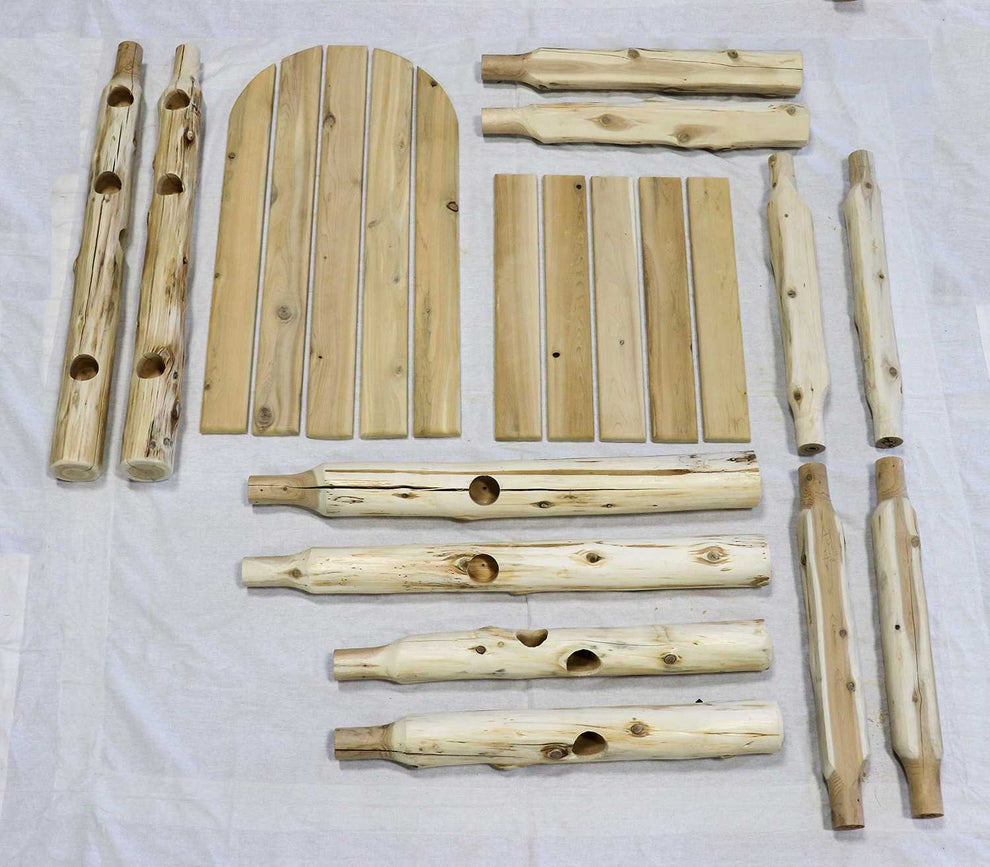 Rustic and Natural Cedar Adirondack Chair By Homeroots | Outdoor Chairs | Modishstore - 5