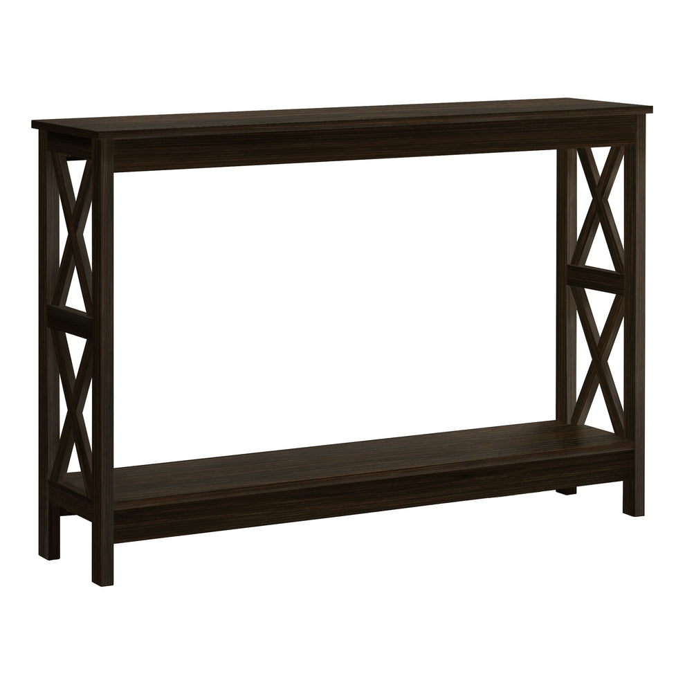 Rectangular Espresso Hall Console Accent Table By Homeroots | Accent Tables | Modishstore - 2