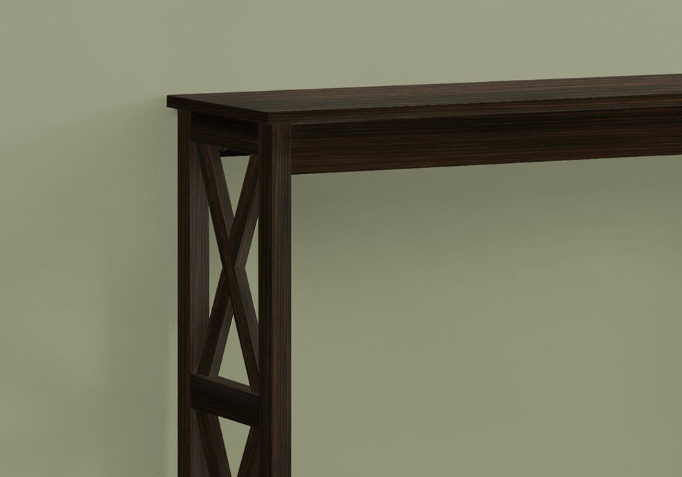 Rectangular Espresso Hall Console Accent Table By Homeroots | Accent Tables | Modishstore - 3