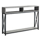 47" Gray And Black Frame Console Table With Storage By Homeroots | Console Tables | Modishstore
