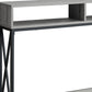 47" Gray And Black Frame Console Table With Storage By Homeroots | Console Tables | Modishstore - 2