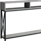47" Gray And Black Frame Console Table With Storage By Homeroots | Console Tables | Modishstore - 3