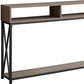 47" Taupe And Black Frame Console Table With Storage By Homeroots | Console Tables | Modishstore - 2