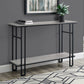 48" Rectangular GreywithBlack Metal Hall Console Accent Table By Homeroots | Console Tables | Modishstore - 3