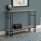 48" Rectangular GreywithBlack Metal Hall Console Accent Table By Homeroots | Console Tables | Modishstore - 7