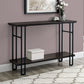 48" Rectangular GreywithBlack Metal Hall Console Accent Table By Homeroots | Console Tables | Modishstore - 11