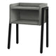23" Rectangular Grey and Black Metal Accent Table By Homeroots | Accent Tables | Modishstore